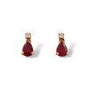 Caravanas Vintage Rubí y Zirconia - Oro bajo - Rubí y Zirconia- CA8282 conpiedra