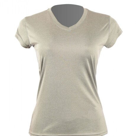 Remera Dry Fit Lady Jaspeada Gris