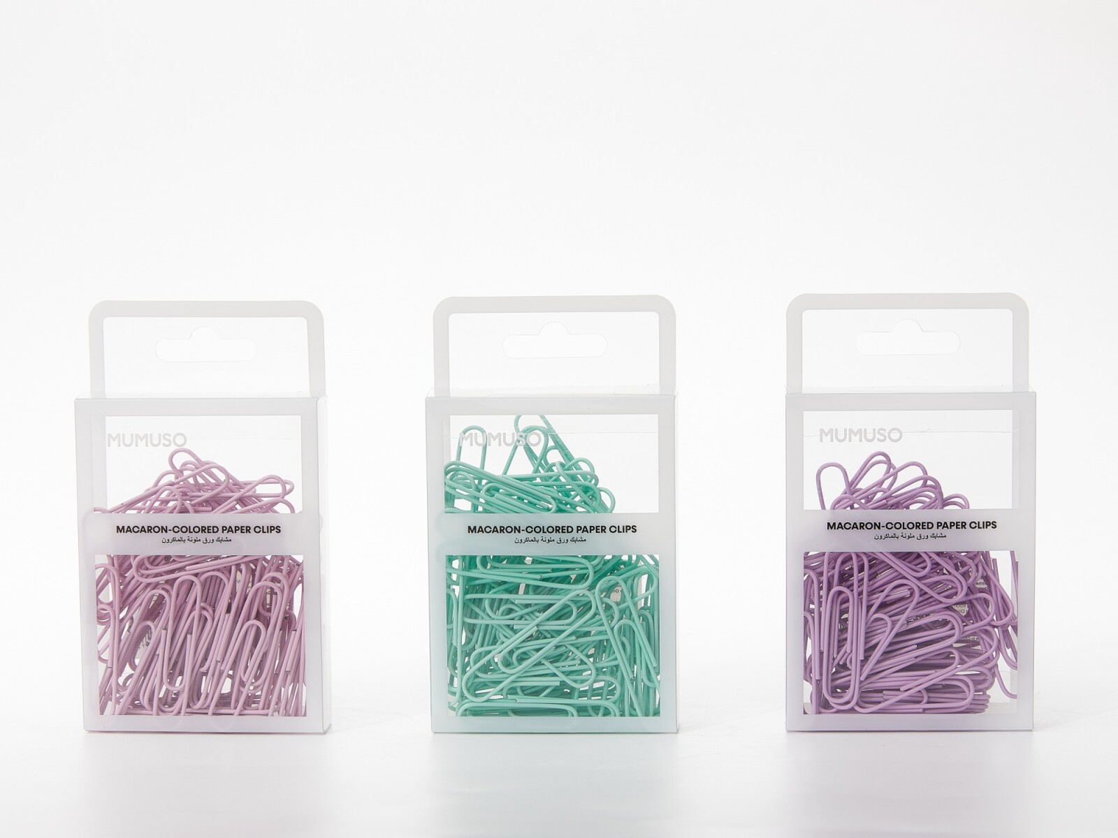 CLIPS DE PAPEL COLOR MACARON (50 MM/70 UNIDADES) 