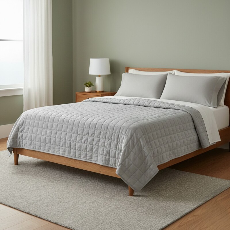 JGO CUBRE CAMA GRIS KING 3PZAS Unica