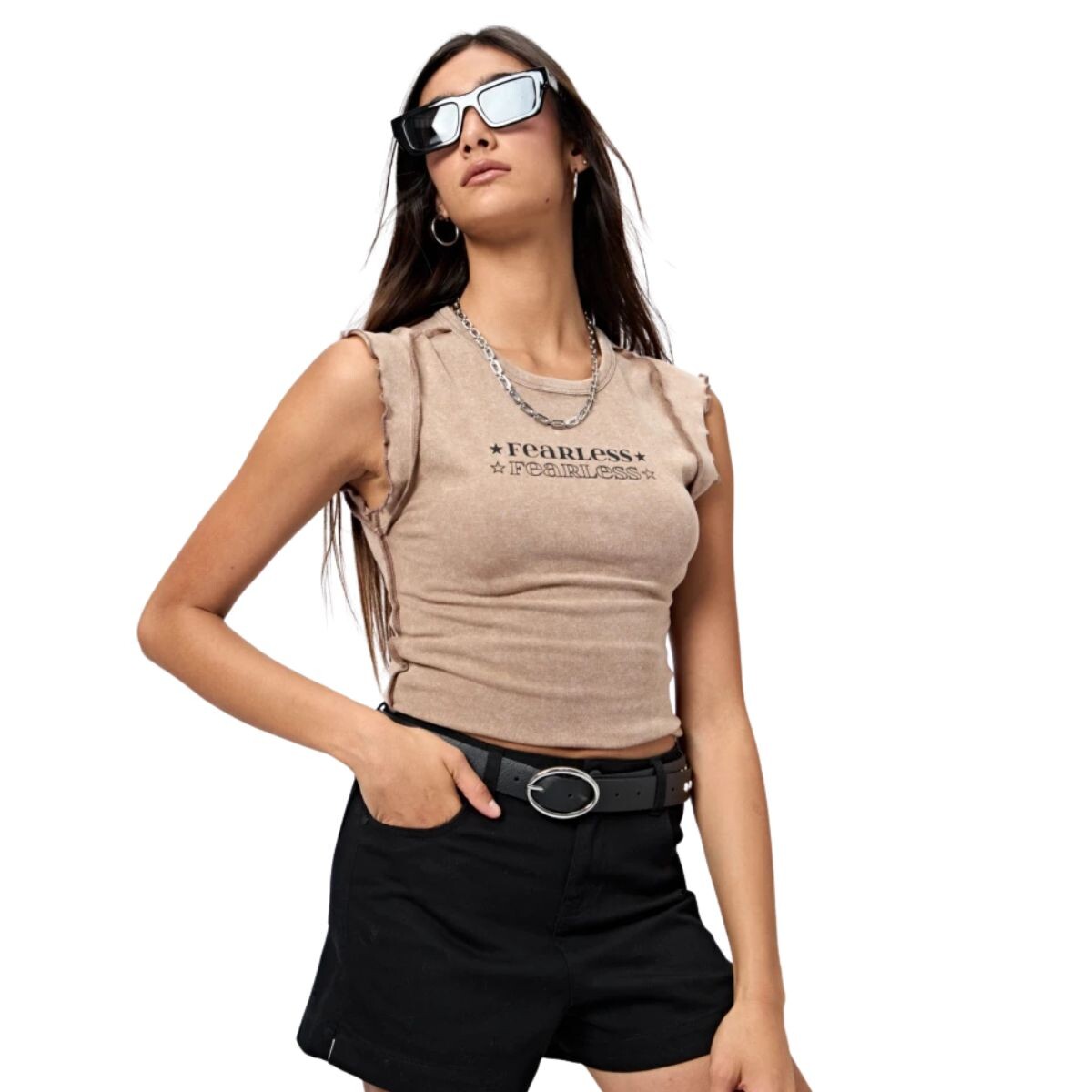 REMERA GUAIA XXS-XL - MARRON 