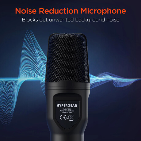 Hypergear - Micrófono de Condensador Pro-audio Sound Advantage - Sonido Omnidireccional. Filtro Pop 001
