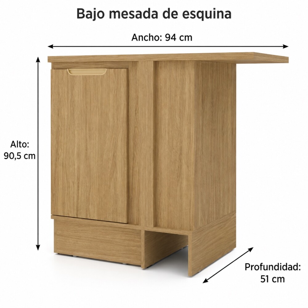 BAJO MESADA ESQUINERO 1 PUERTA ALACENA COCINA BAJO MESADA ESQUINERO 1 PUERTA ALACENA COCINA