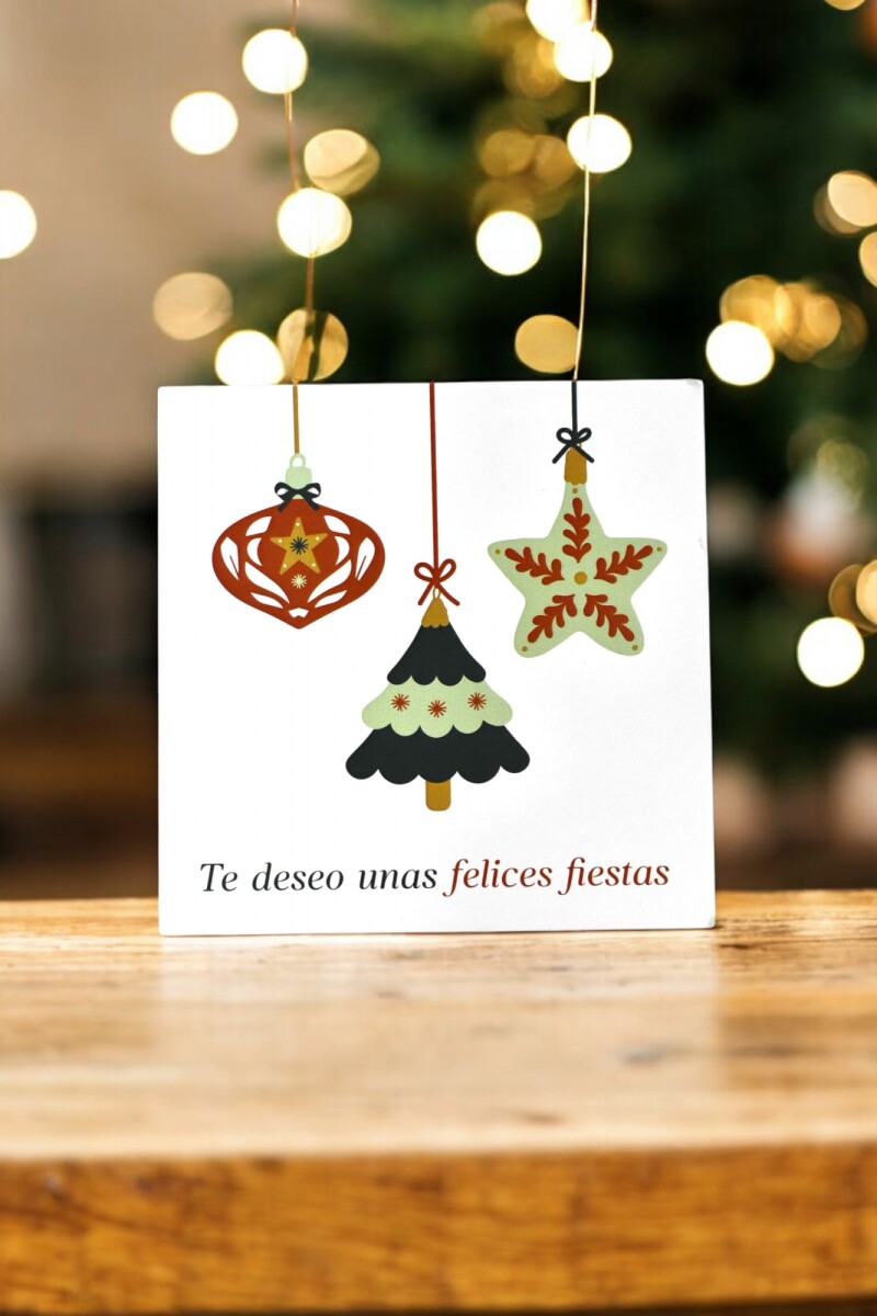 Tarjeta navidad 10x10 - DISEÑO 2 
