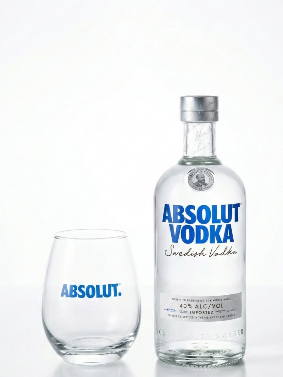 Absolut Vodka + vaso 