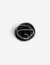 Horquillas con Accesorios Strass Hebilla Con Aplique De Flor Textil Con Strass. - Negro
