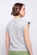 REMERA RASNA Gris Claro Melange