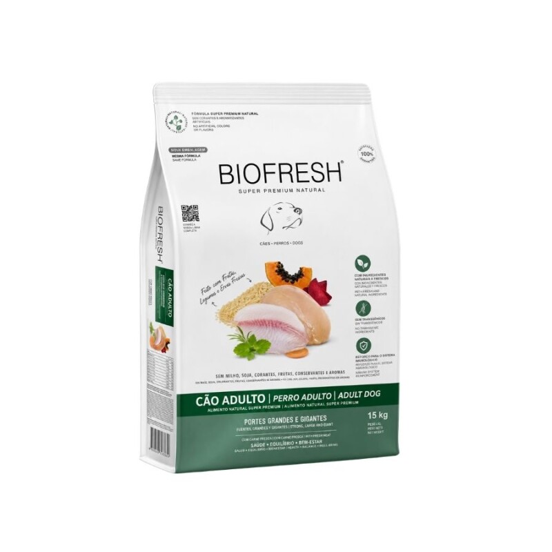 BIOFRESH PERRO ADULTO RAZAS GRANDES 15KG BIOFRESH PERRO ADULTO RAZAS GRANDES 15KG