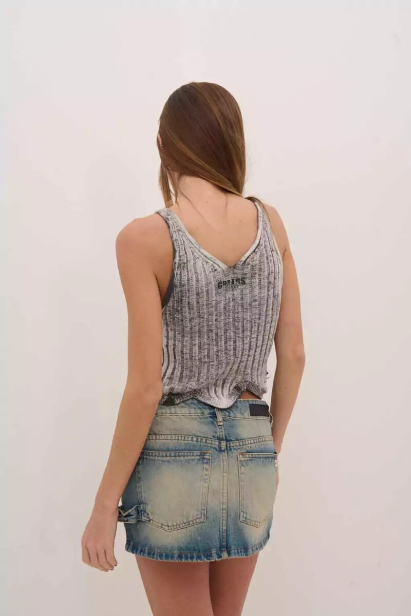MUSCULOSA SPIKES Blanco