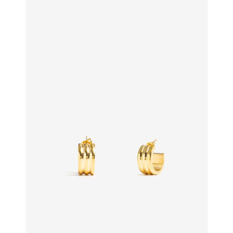 Aros Argollas Metal Dorado