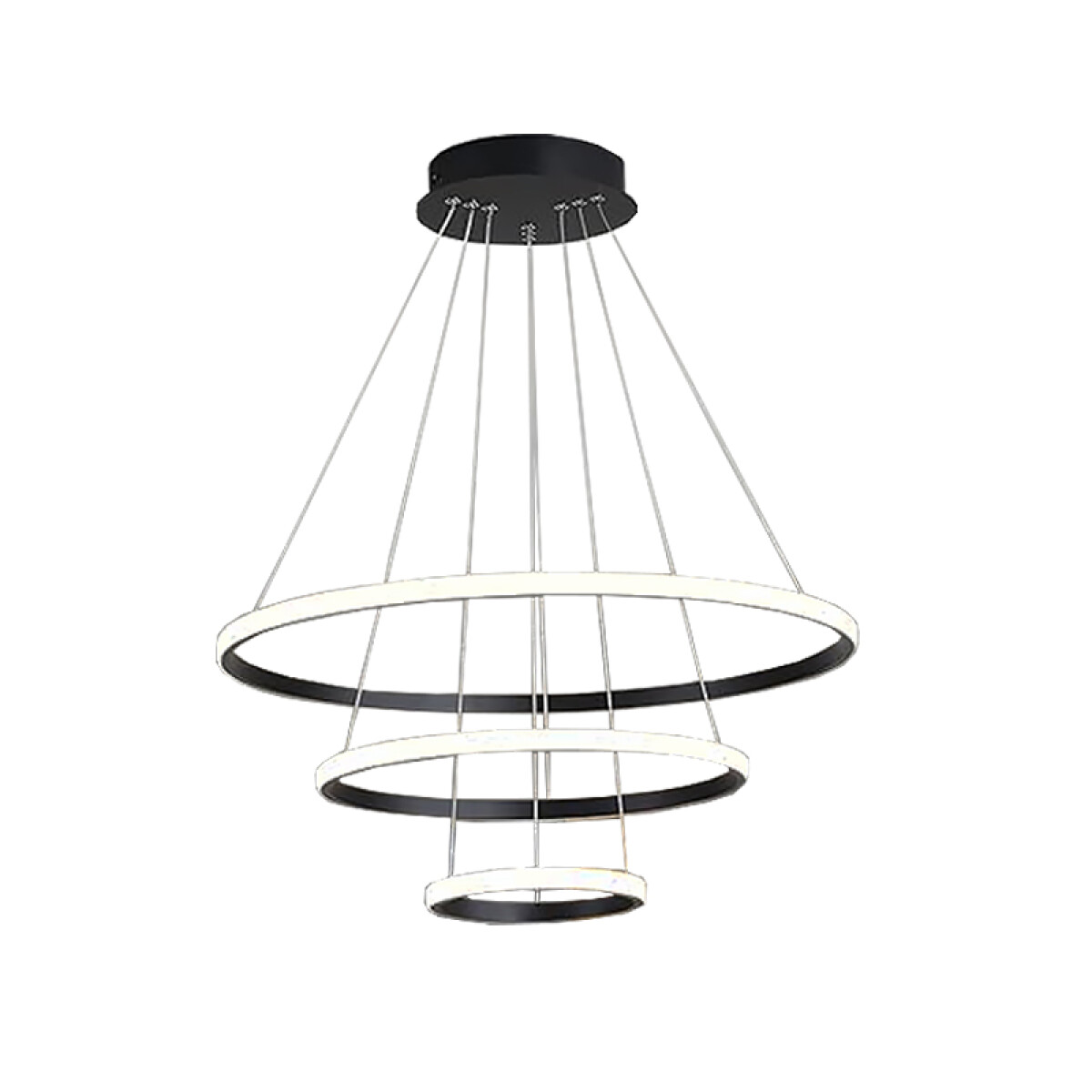 Lámpara colgante LED 90W 3 aros luz hacia afuera - IX4596 