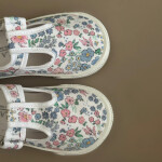 Guillermina De Lona Canvas Toddler Lisas Del 22 Al 26 Floral Pastel