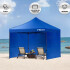 Gazebo Plegable con Paredes 3x3 Para Playa o Jardín Autoarmable Color Azul Gazebo Plegable con Paredes 3x3 Para Playa o Jardín Autoarmable Color Azul