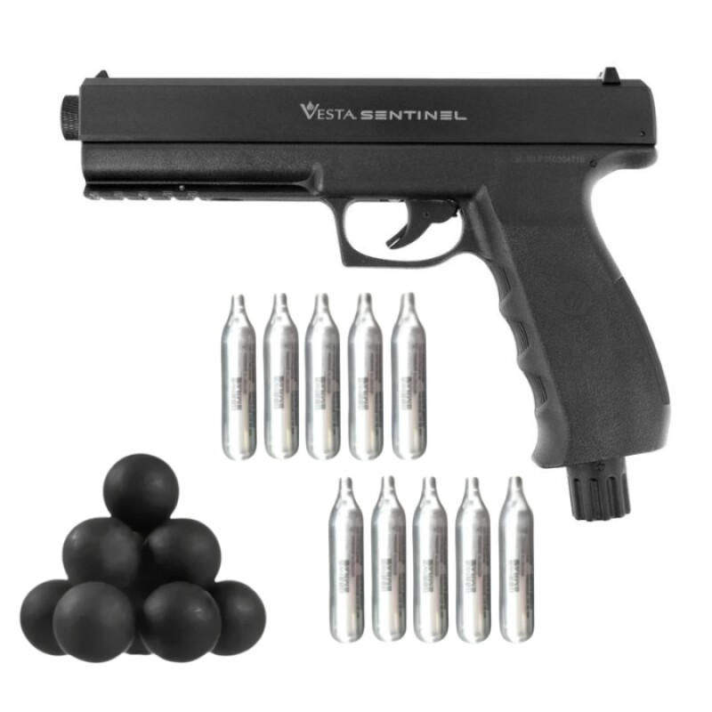Combo Pistola Traumática Vesta Sentinel Calibre .50 Combo Pistola Traumática Vesta Sentinel Calibre .50