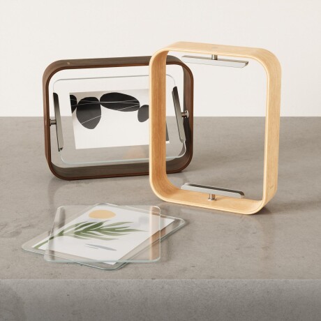 PORTARRETRATOS MADERA-Y-VIDRIO NATURAL-BEIGE BELLWOOD