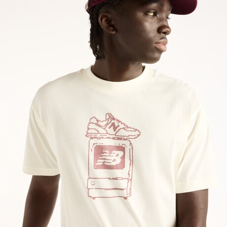 Remera New Balance de Hombre - Digitally - MT62M06CAGA CHARCOAL HEATHER