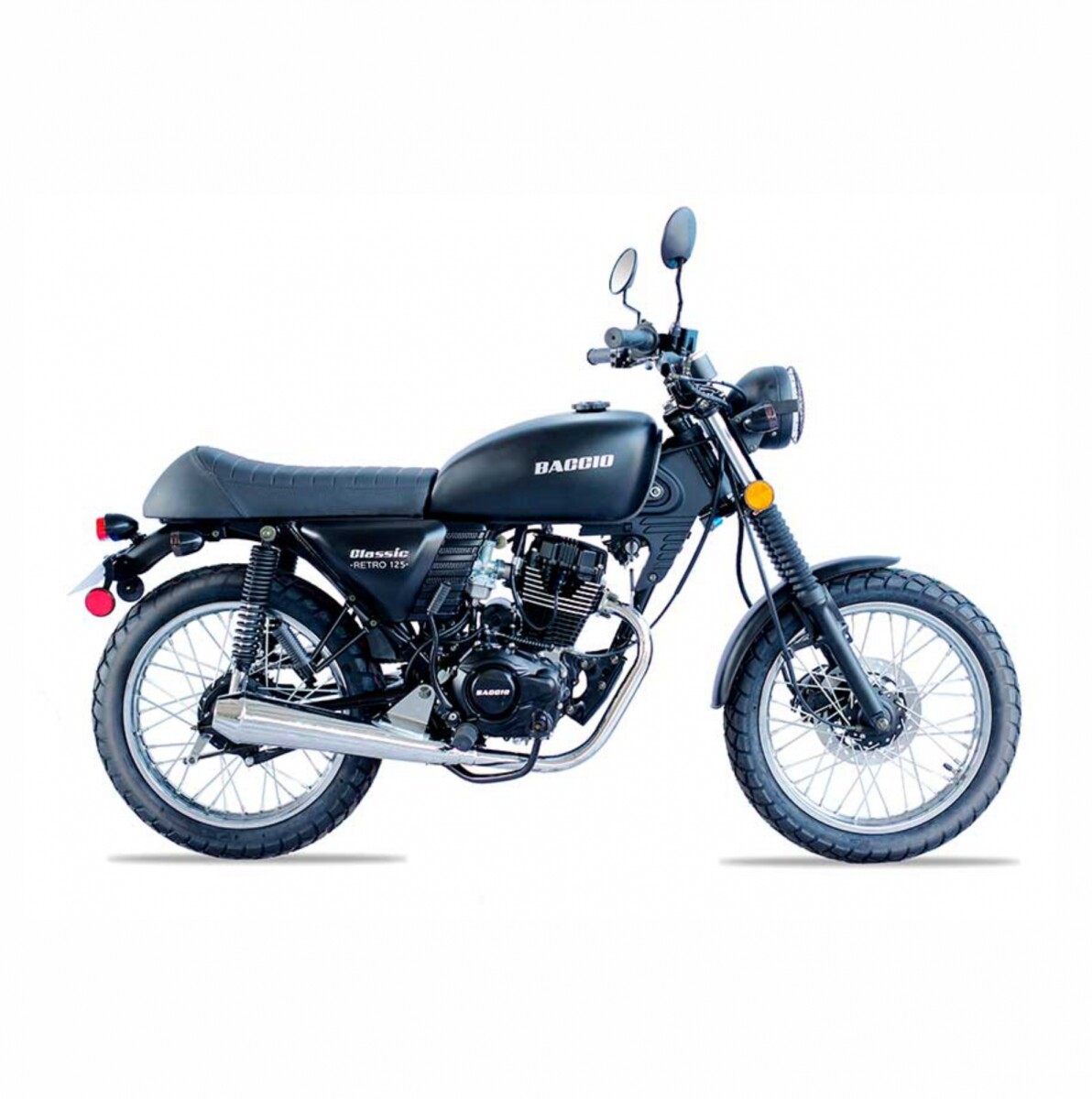 MOTO BACCIO CLASSIC RETRO 125 - NEGRO 