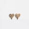 Aros Clips Corazón Aros Clip De Corazón - Dorado