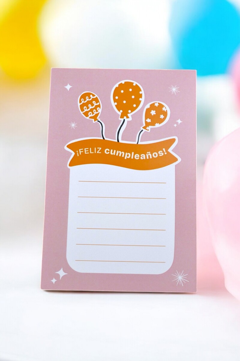 Tarjeta cumpleaños 10x15 - DISEÑO 11 