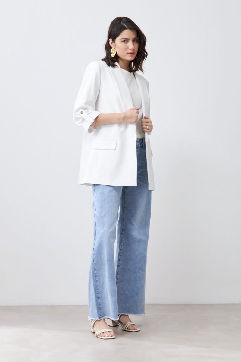 Blazer recto - crudo 