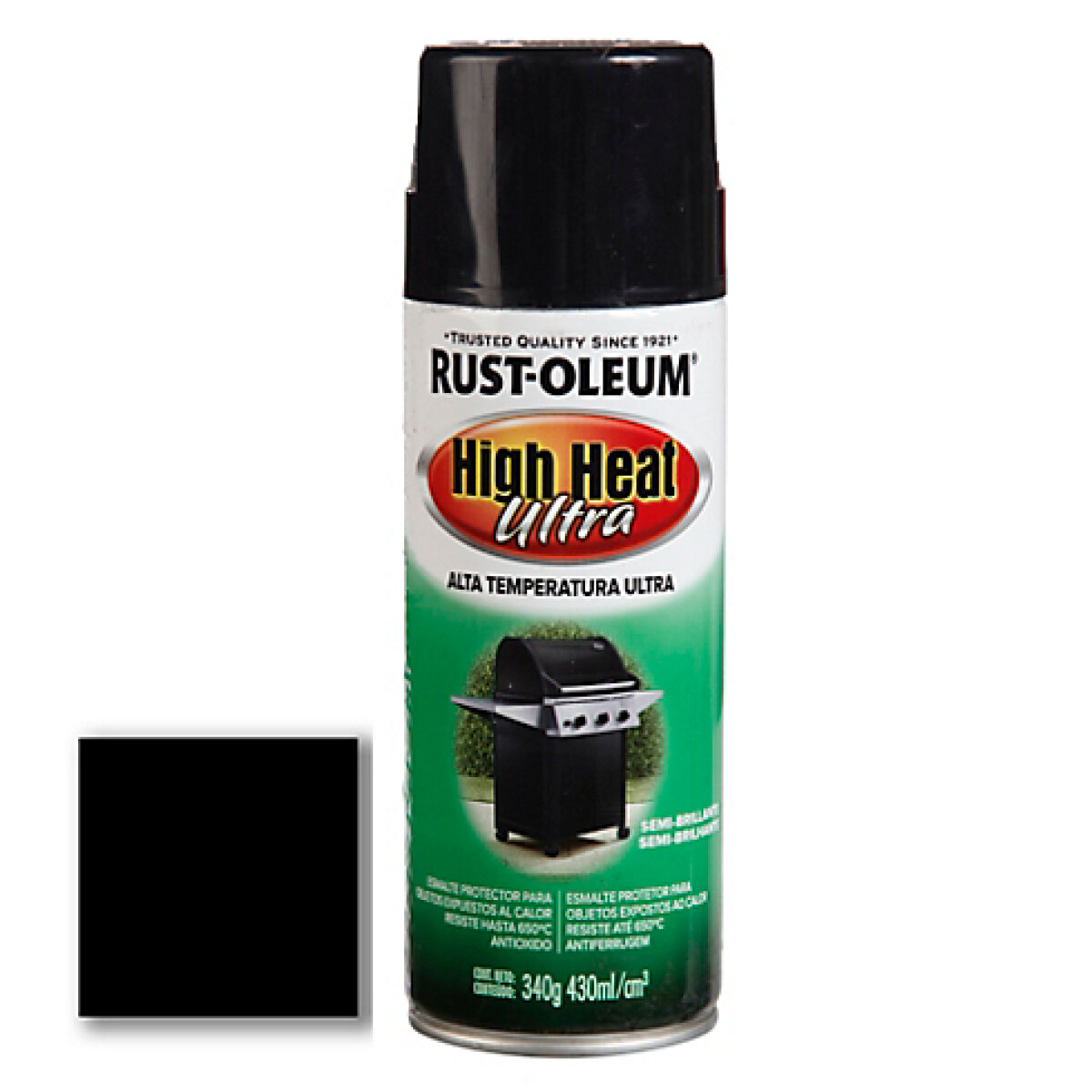 AEROSOL RUST OLEUM ALTA-TEMPERATURA NEGRO- 340GRS 