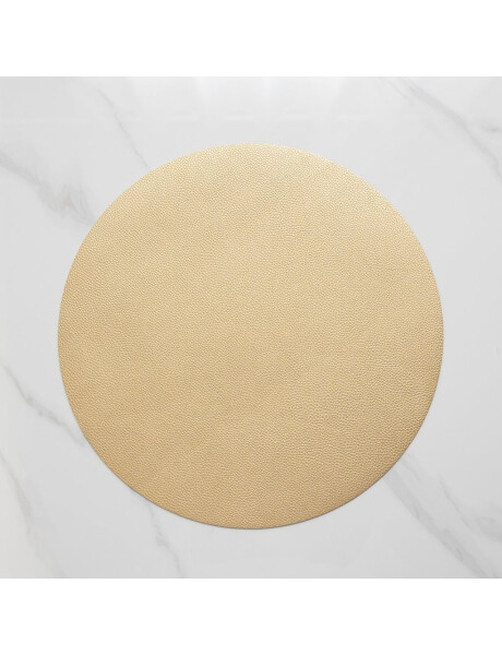 INDIVIDUAL PVC REDONDO COLOR ORO D38CM INDIVIDUAL PVC REDONDO COLOR ORO D38CM