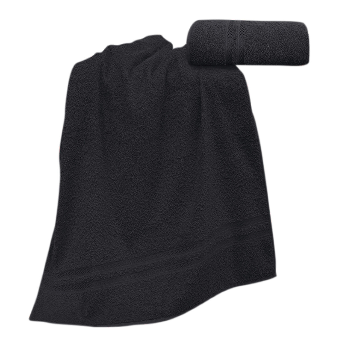 Toalla Paris 100% Algodón 65 x 140 cm Verde - NEGRO 