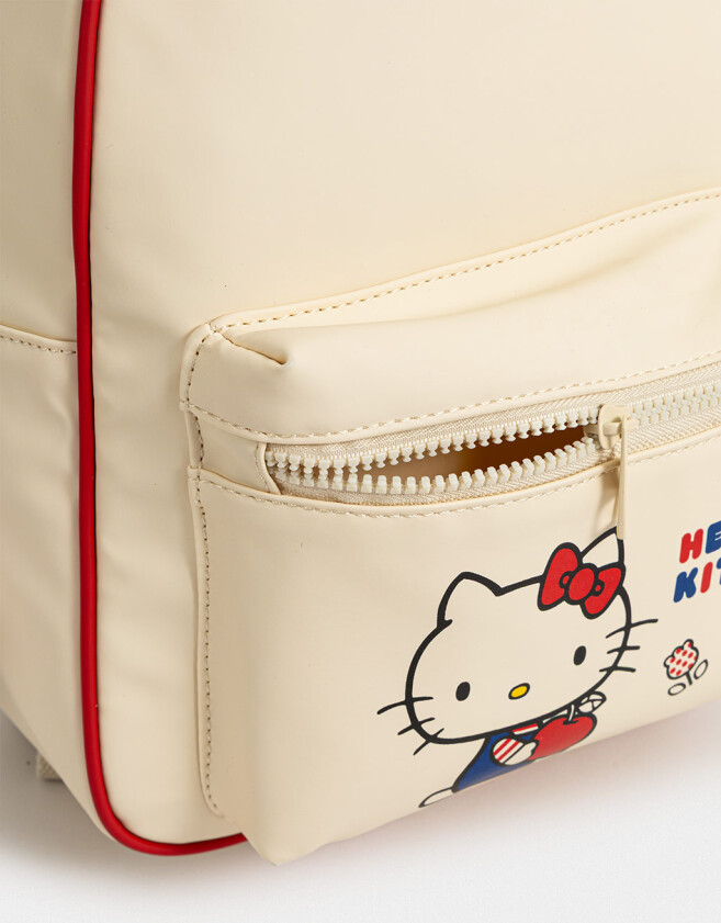 Mochilas y Carteras Infantiles Mochila Print "hello Kitty" - Blanco Crudo