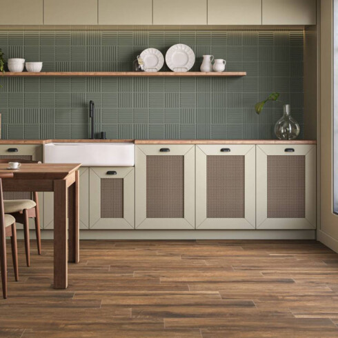 Porcelanato Maderado Camel Mate 19X90Cm 7.4Mm Piso Pared GAMAS DE MADERA