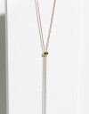 Collares Largos Metal Collar Largo En Metal - Dorado