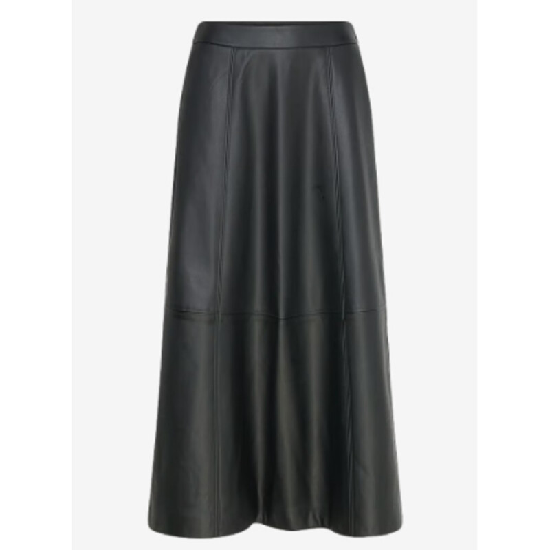 VMOLIVE HW COATED ANKLE SKIRT PRM BLACK