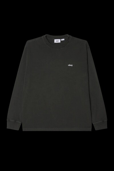 LOWERCASE PIGMENT TEE LS Negro
