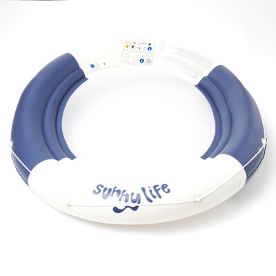 Inflable Redondo Luxe Twin Le Weekend Navy Sunnylife Inflable Redondo Luxe Twin Le Weekend Navy Sunnylife