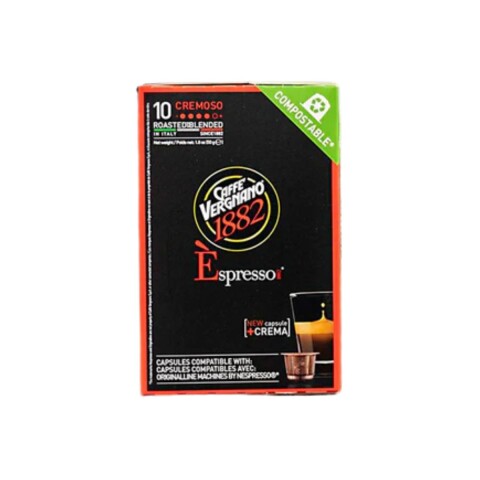 CAFE EN CAPSULAS CREMOSO VERGNANO COMPATIBLE CON NESPRESSO- 10 CAPS Cafe En Capsulas Cremoso Vergnano Compatible Con Nespresso- 10 Caps