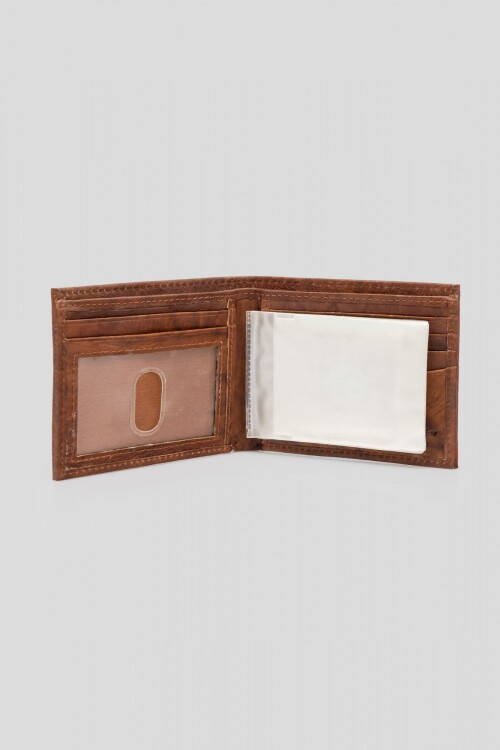 Billetera Bifold Camello