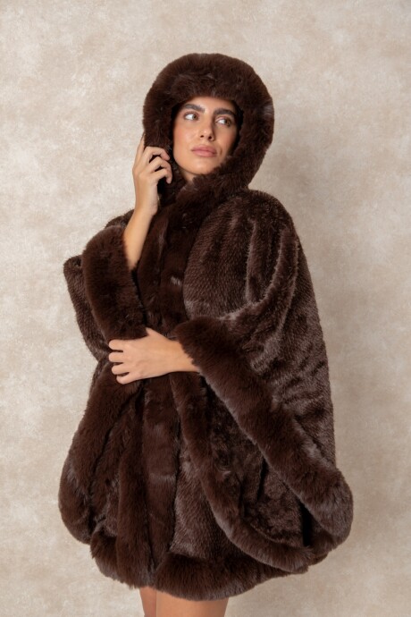 PONCHO GLENDYS Chocolate