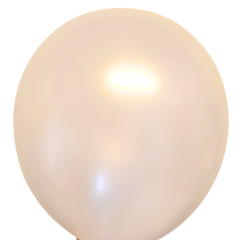 Globos X10 Tamaño R12 Blanco Perlado