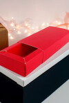 Caja bombones 6x12x2,5 cm. (3 bombones) ROJO