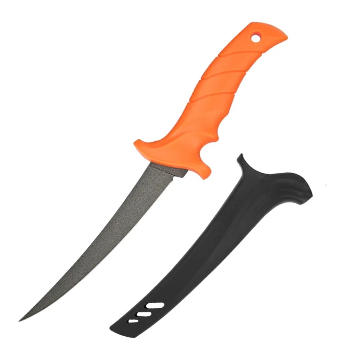 Cuchillo fileteador de acero inoxidable 7" - Naranja 