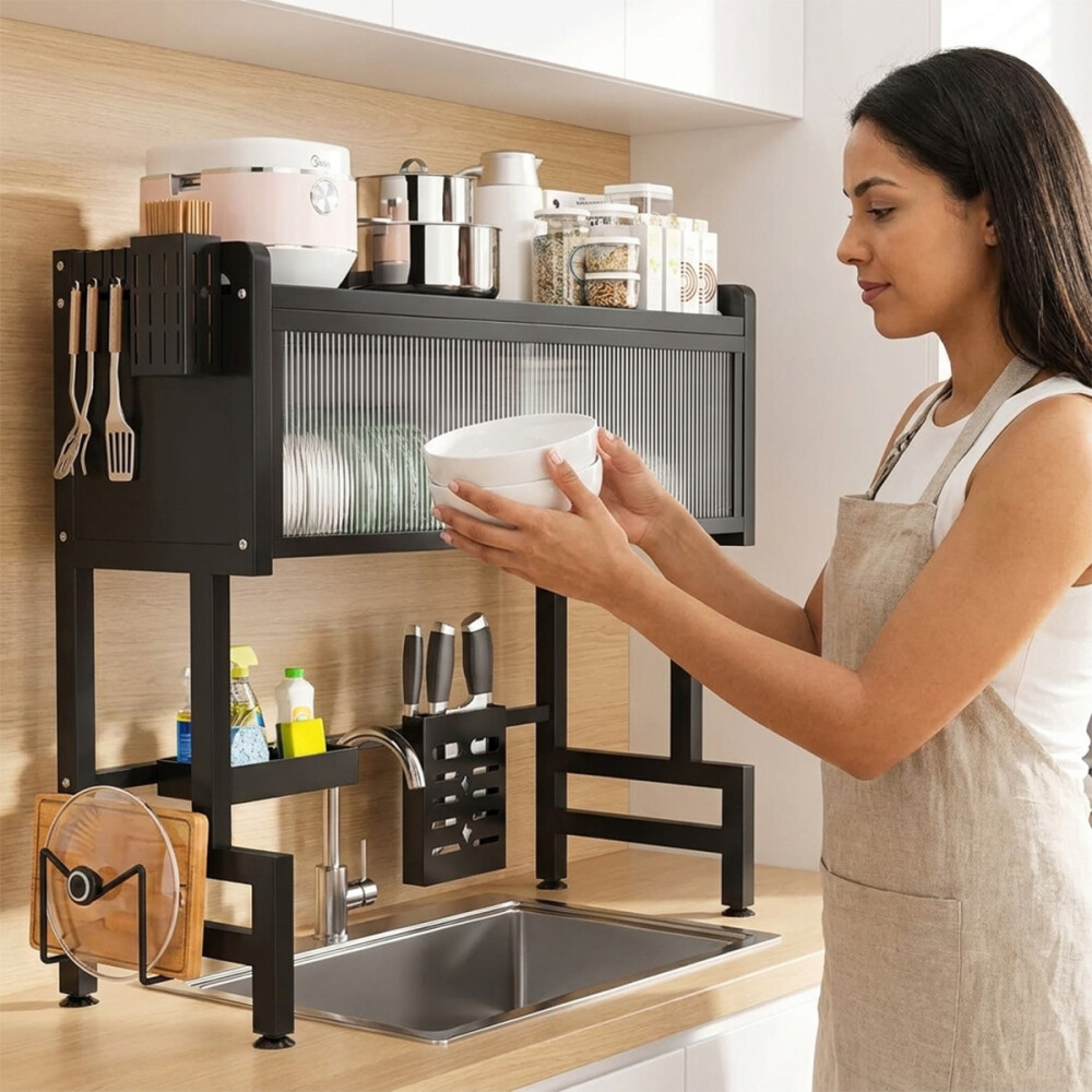 Escurridor Sobrepileta 75cm Estante Con Puerta Escurridor Sobrepileta 75cm Estante Con Puerta