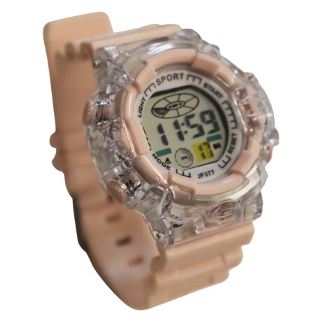 Reloj Deportivo de Pulsera Waterproof Pantalla Luz p/ Mujer Rosa