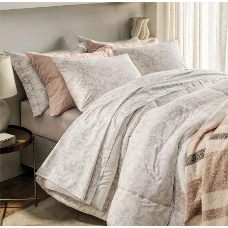 Juego de cama 2 PLAZA Karsten 100 % algodón de 160 hilos (4 piezas) SUSAN