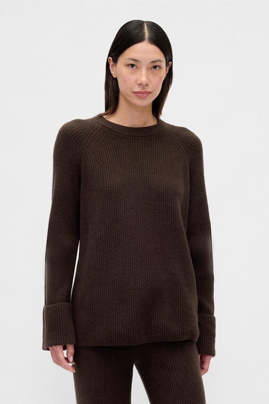 Buzo Cashsoft Mujer Terra Brown Hthr