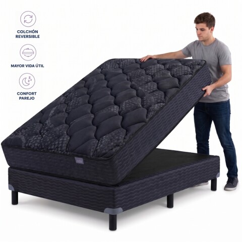 Colchón VINSON 2 Plazas 140x190x28 - Espuma Alta Densidad Reversible - Hasta 130 kg/plaza Colchón VINSON 2 Plazas 140x190x28 - Espuma Alta Densidad Reversible - Hasta 130 kg/plaza