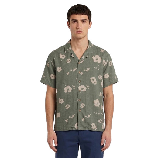 Camisa Critical Slide Splatter Resort - Verde Camisa Critical Slide Splatter Resort - Verde