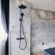 Griferia De Ducha Barral Exterior Linea Urban Up! Clever Negro Mate 000