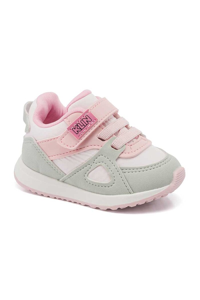 CALZADO DEPORTIVO KLIN WALK BABY 1 VELCRO Rosa