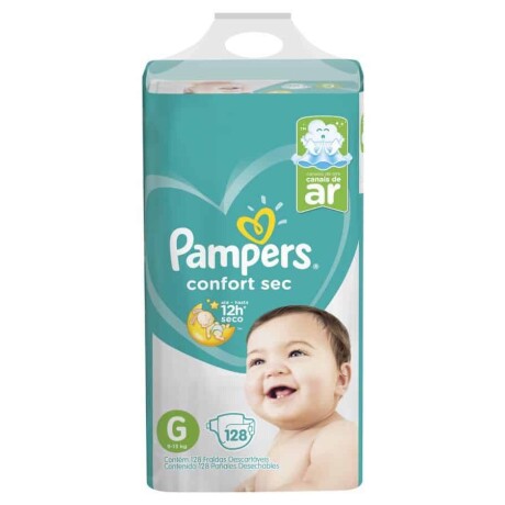Pañales Pampers Confort Sec G 128 Unidades Pañales Pampers Confort Sec G 128 Unidades