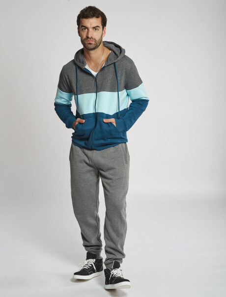 Pantalon felpa gris