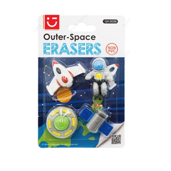 Goma de borrar space 4pcs diseño 1